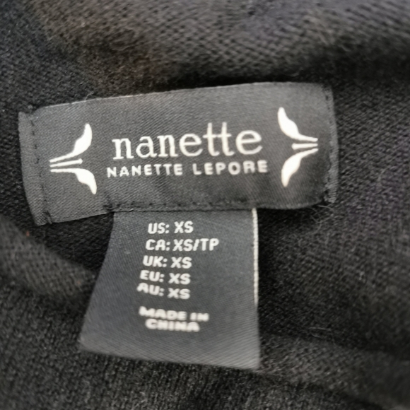 XS Nanette Lepore Lace & Wool Blend Sweater EUC - Picture 4 of 6